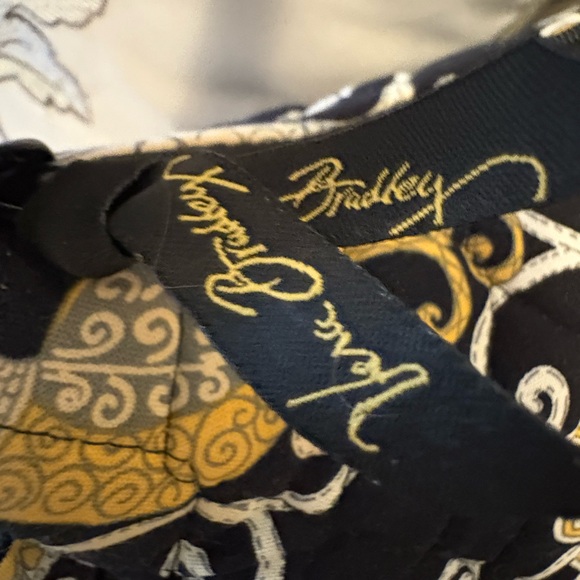 Vera Bradley Small Black and Yellow Floral Shoulder Bag - Picture 3 of 6